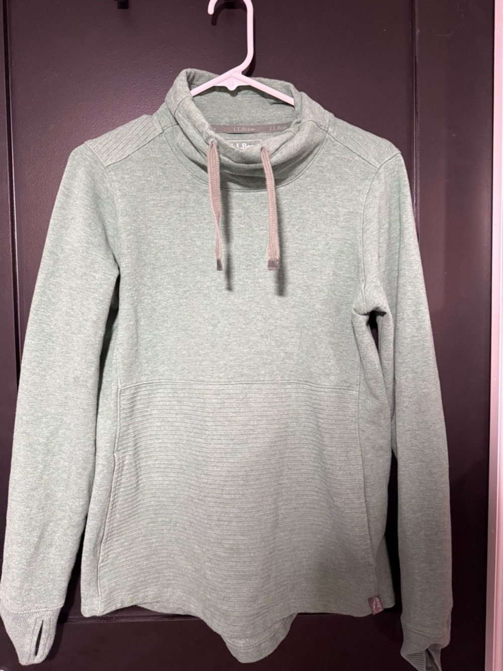 L.L. Bean Cozy mixed knit pullover